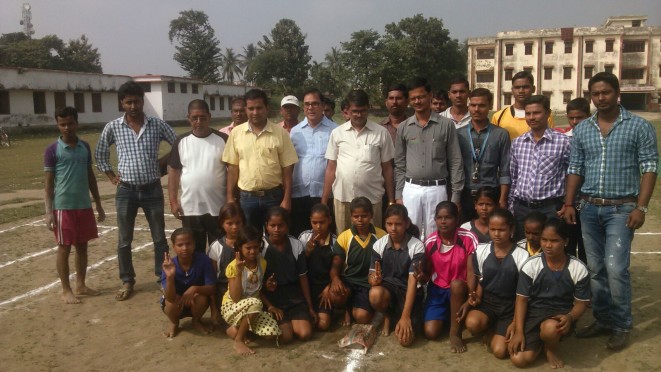 National kabaddi players of Madhepura with dr. Bhupendra Narayan Yadav Madhepuri .