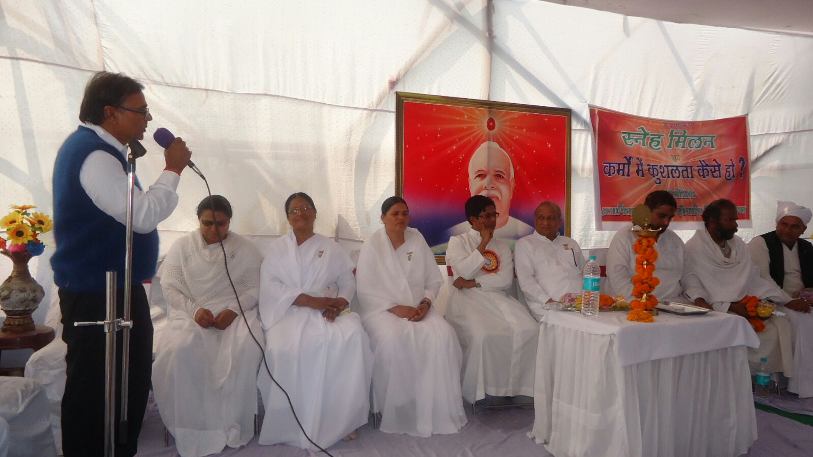 Dr.Bhupendra Madhepuri Addressing Sarv Dharma Sammelan and Sneh Milan Samaroh at Singheshwar, Madhepura