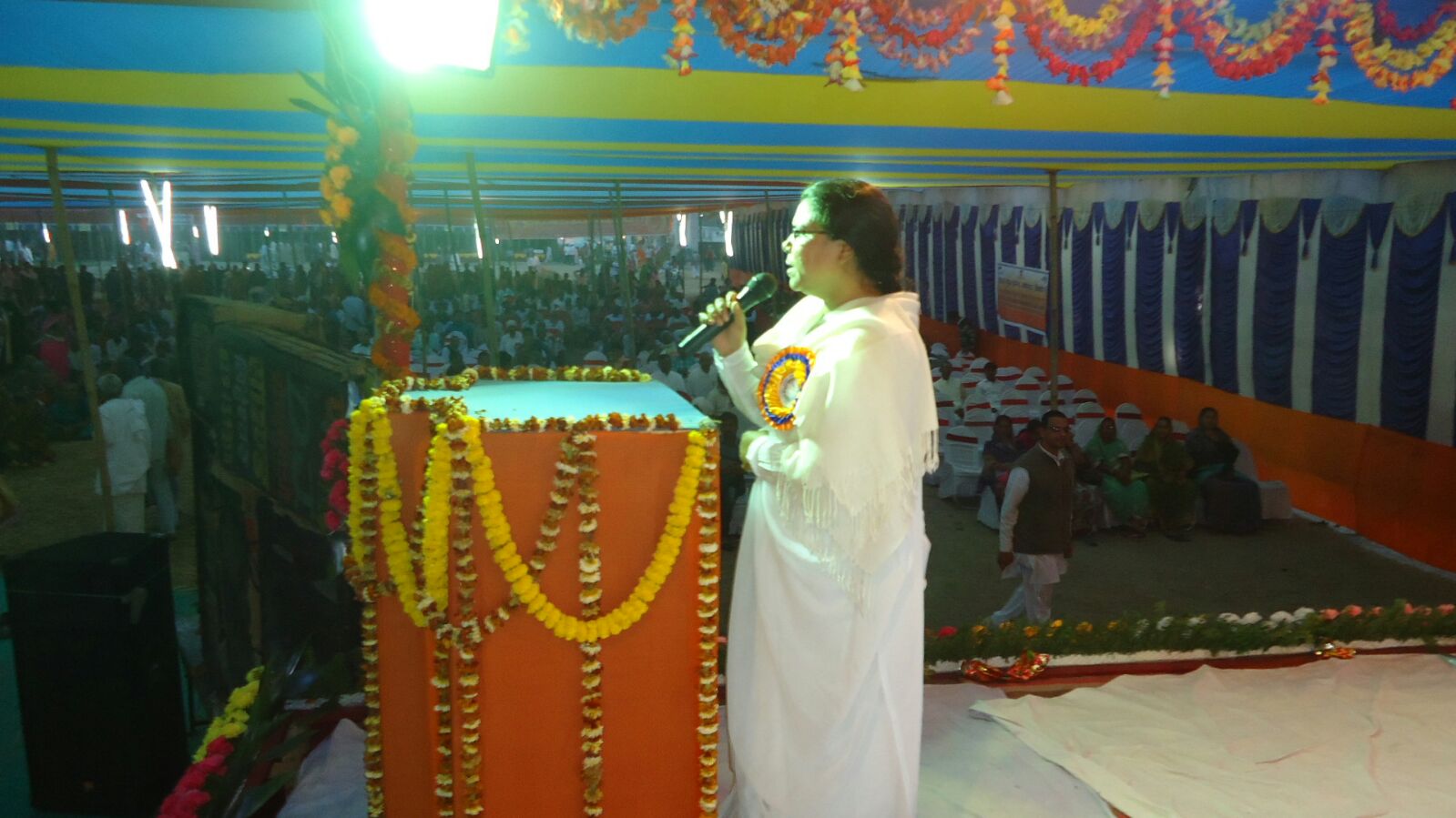 BK Ranju Addressing Sarv Dharma Maha Sammelan at Singheshwar Madhepura.