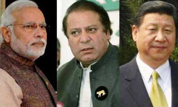 Narendra Modi, Nawaz Sharif & Xi Jinping