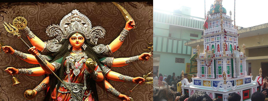 Durga Puja and Muharram at Madhepura