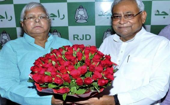 Happy Birthday Lalu jee with Nitish Kumar