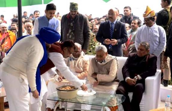 Makar Sankranti Bhoj by JDU