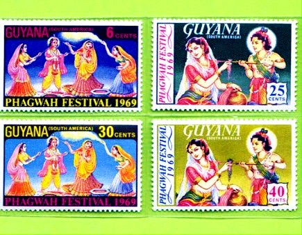 Guyana launched Indian Festival Postal Stamp