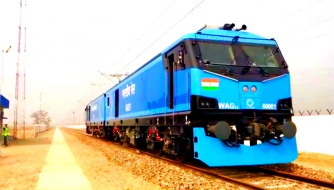First Rail Engine from Alstom Madhepura Rail Engine Factory.
