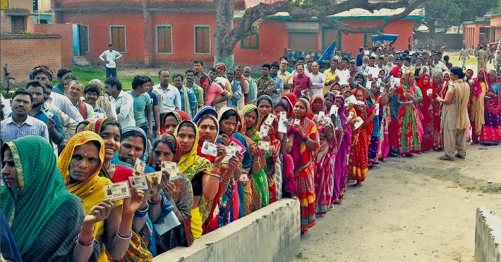 Voting at Madhepura