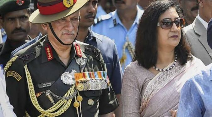 General Bipin Rawat and Madhulika Rawat.