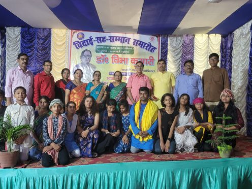 Dr.Bhupendra Madhepuri atkeshav kanya high school Madhepura pricipal bibha kumari farewell function.